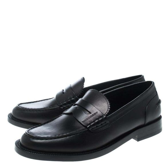 NWT BURBERRY BEDMONT LEATHER PENNY LOAFERS - Picture 3 of 8